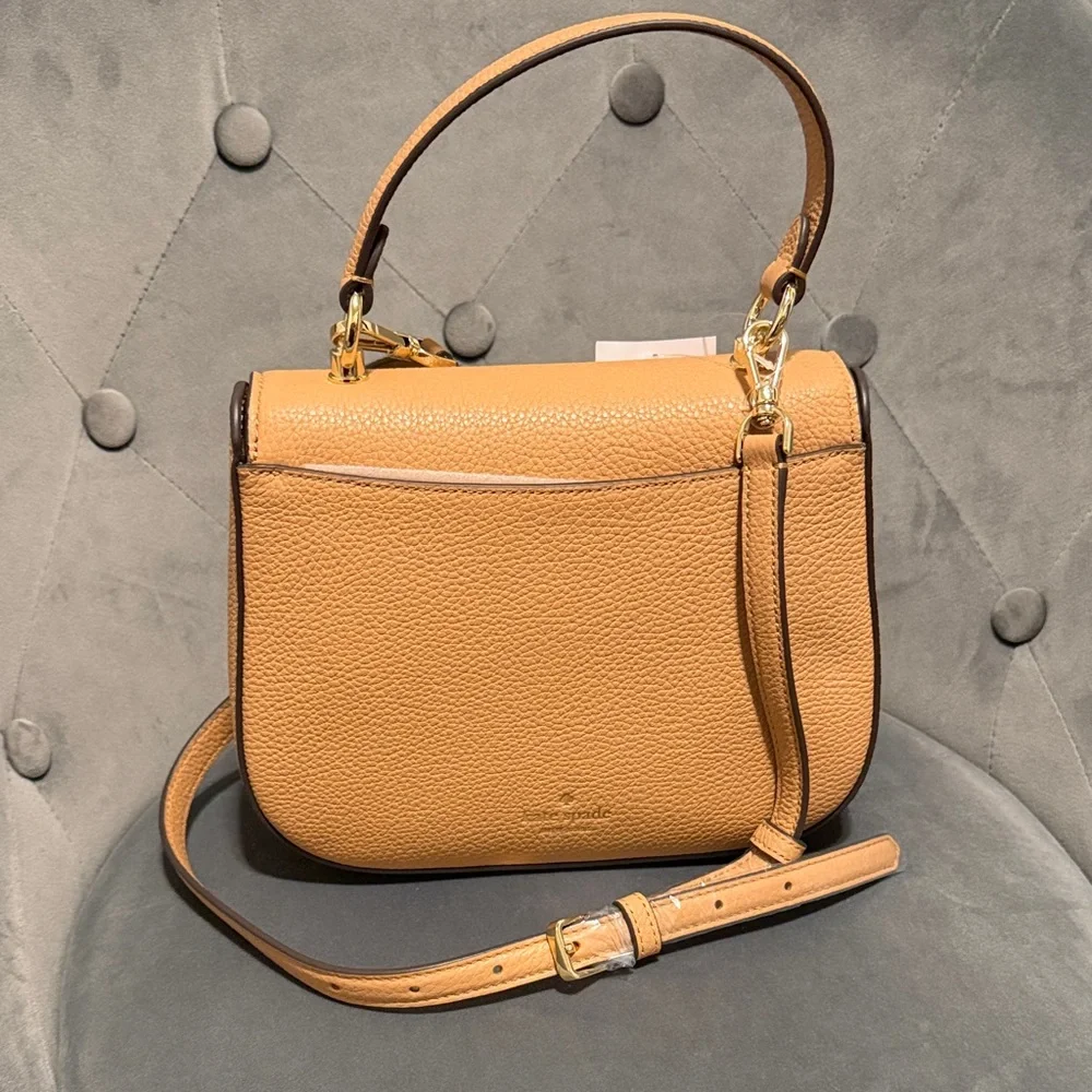 Kate Spade Pebbled Leather Saddle Bag - Picture 3 of 7